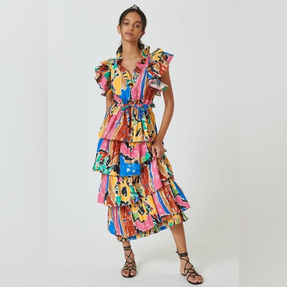 Love The Label Dresses & Skirts - Love‎ the Label Mix-Print Midi Dress